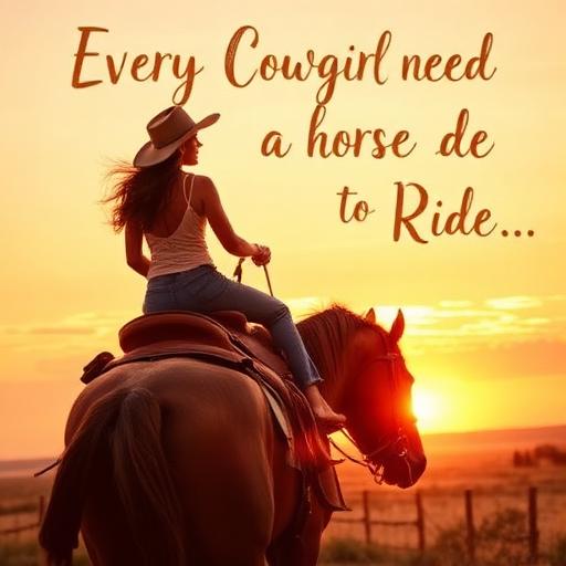 Every Cowgirl Need A Horse To Ride by Breeze MrDo2Much